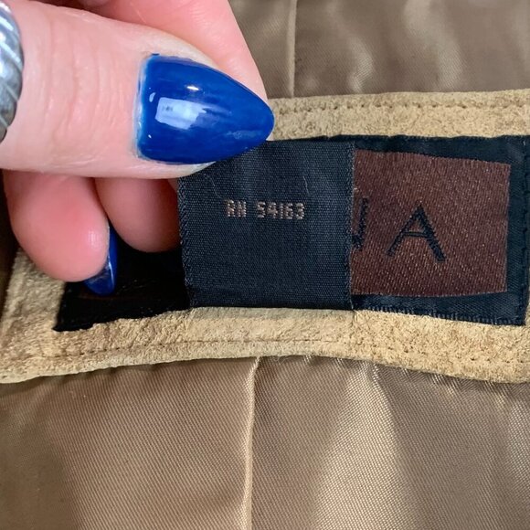 Siena 100% Suede Leather Tan Jacket - Picture 4 of 9